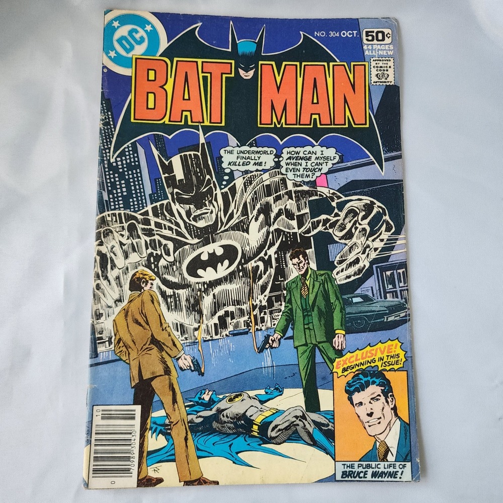 Batman‎ #304 Comic Book October DC Comics 1978 Bruce Wayne Public Life Original